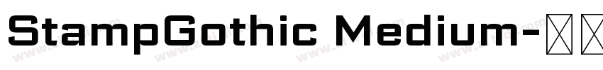 StampGothic Medium字体转换